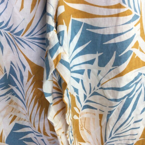 Cynthia Rowley Women's Linen Pant Wide Leg Tropical Printed Multicolor Size L - Picture 6 of 12